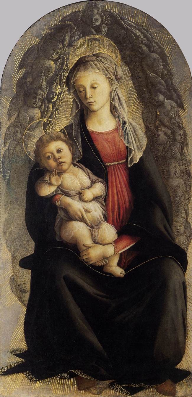 Sandro Botticelli Madonna in Glory with Seraphim